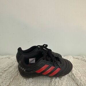 Adidas Kids Black and Red Sneakers